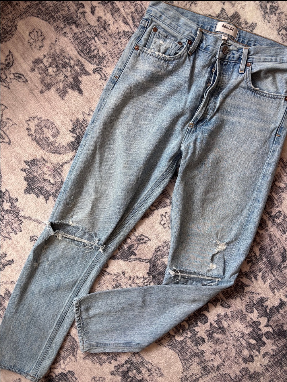Agolde Jamie High-Rise Jeans Sz 26 - Picture 3 of 4